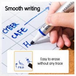 deli Whitboard Marker Bullet Pens أقلام سبورة رأس مدبب Set 4-Colors - Image 3