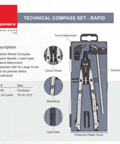 Alternative view of isomars Technical Compass Set (Set of 4 Parts) - Rapid