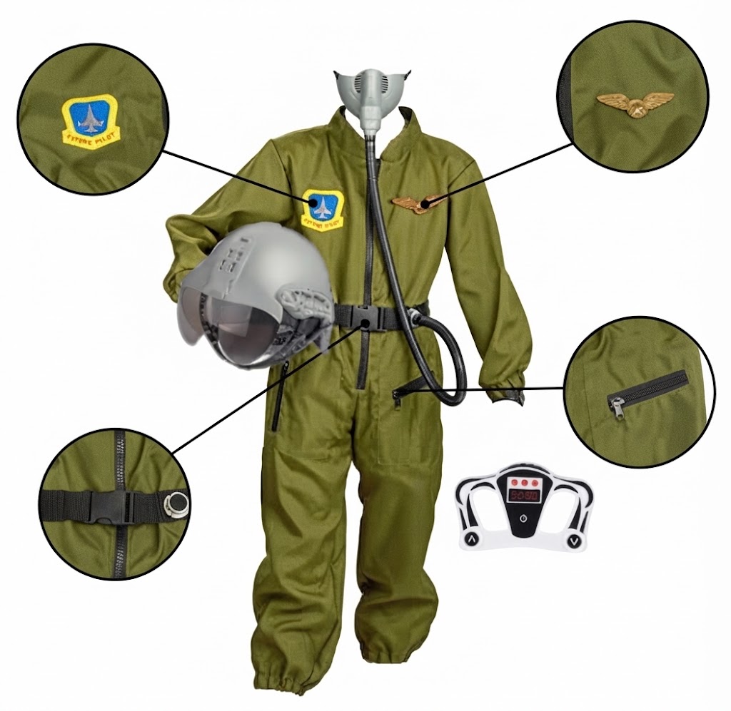ملابس مهن طيار حربي Clothes of Fighter Pilot - Image 2