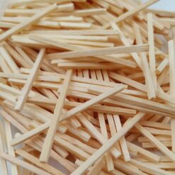 مجموعة أعواد خشبية صغيرة Mini Wood Sticks Set ( 2x2mm x 5cm )