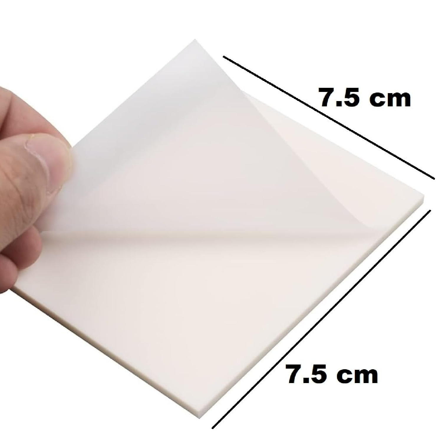 ورق ملاحظات لاصق شفاف Transparent Clear Sticky Notes 76x76 mm
