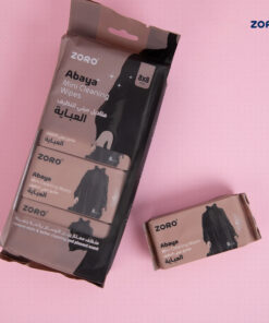 مناديل ميني لتنظيف العباية (8عبوات × 8مناديل) Mini Cleaning Wipes