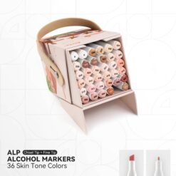 مجموعة 36 لون ماركر ألوان البشرة Arrtx ALP 36pcs Alcohol Markers Skin Tone Colors Dual-Tip