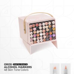 مجموعة 48 لون ماركر ألوان البشرة Arrtx OROS 48pcs Alcohol Markers Skin Tone Colors Dual-Tip
