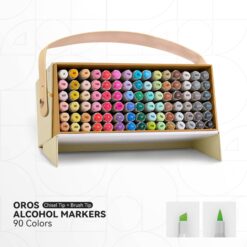 مجموعة 90 لون ماركر Arrtx OROS 90pcs Alcohol Markers Dual-Tip