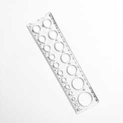 مسطرة دوائر محمولة 20 سم Portable Circle Ruler Template 20cm
