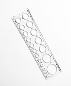 مسطرة دوائر محمولة 20 سم Portable Circle Ruler Template 20cm