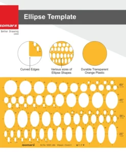 Alternative view of isomars Elipses Template Ruler