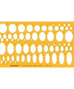 isomars Elipses Template Ruler