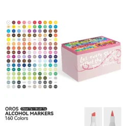 مجموعة 160 لون ماركر Arrtx OROS 160pcs Alcohol Markers Dual-Tip